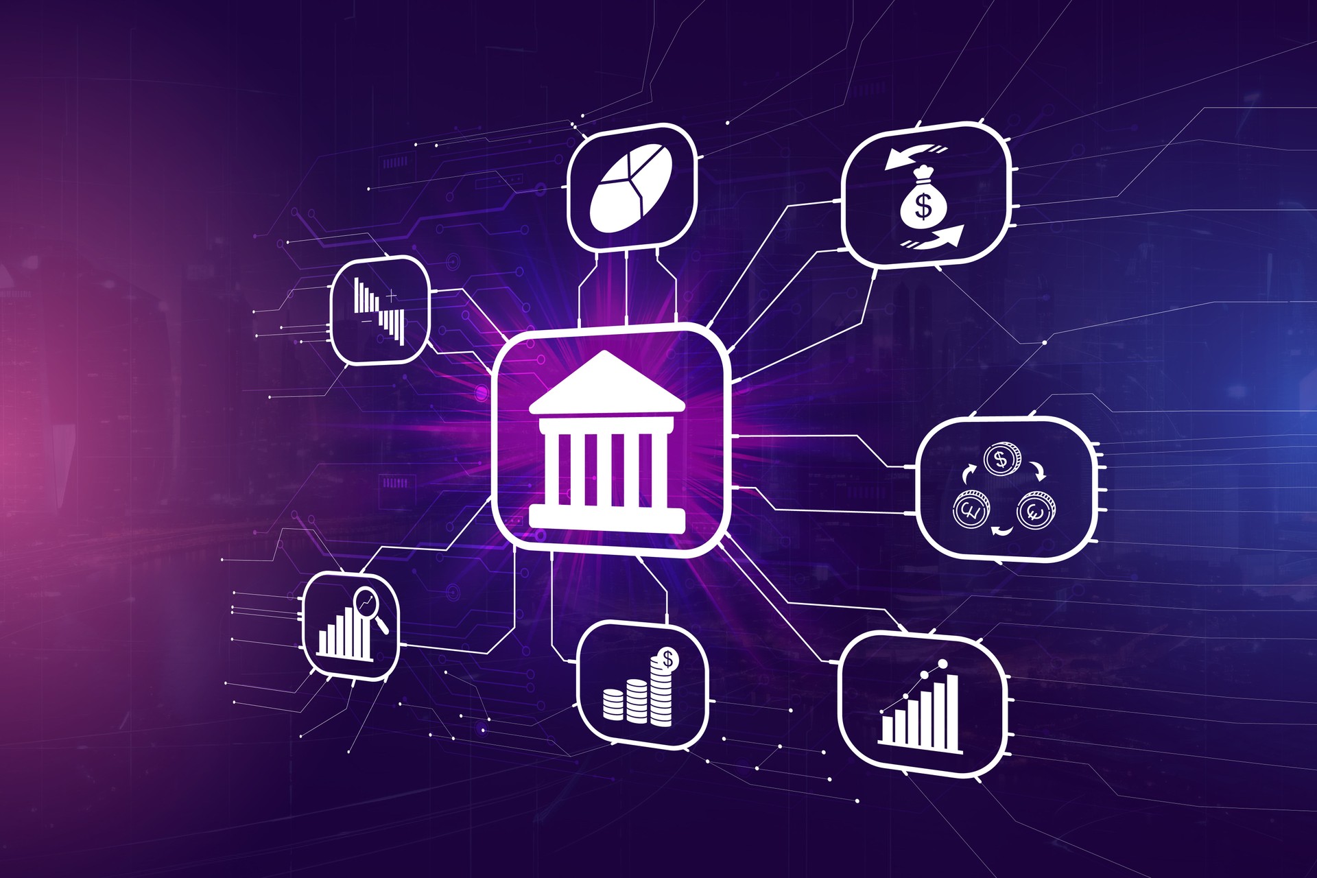 Business data exchanges, Investment, Financial and banking
